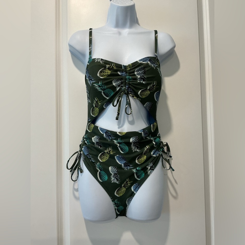 Aerie Pineapple One Piece Swimsuit